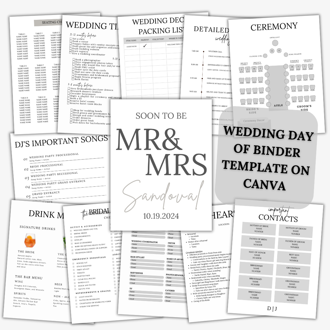 The Ultimate Wedding Planner - Wedding Binder Template