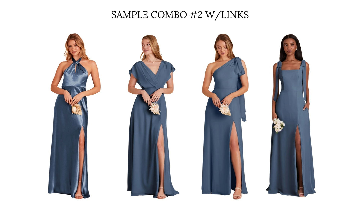 Customized Mismatch Bridesmaid Dresses